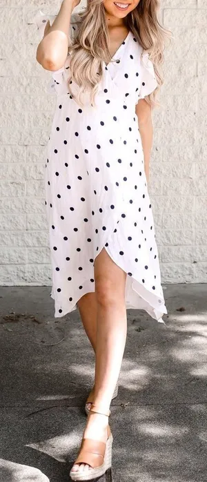 ✨ DAHLIA POLKA DOT WRAP DRESS ✨ thumbnail 1
