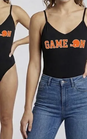 VICTORIA’S SECRET PINK 5th & Ocean Football Bodysuit thumbnail 1