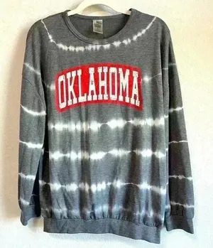 Gameday Couture Heathered Charcoal Oklahoma Sooners‎ Long Sleeve T-Shirt Size L thumbnail 1