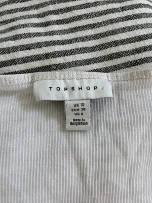 Topshop White Ribbed Crop Top thumbnail 2