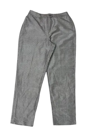 Anne Klein Women’s Gingham Ankle Pants Size 6 High Waist 100% Silk thumbnail 1