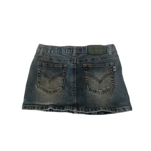Vintage Mudd Jeans Denim Mini Skirt Y2K Low Rise Acid Wash Blue Juniors thumbnail 2