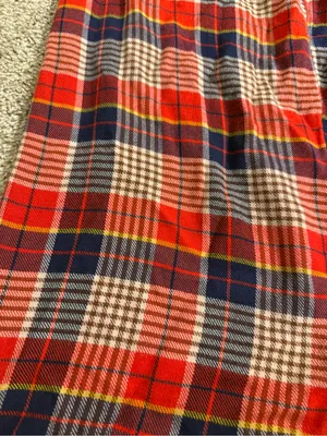 aerie Red Navy Plaid Flannel Skater Pajama Pants - size XL thumbnail 3