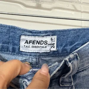 Afends Emilie Workwear Carpenter Denim Shorts High Rise Blue Size 24 thumbnail 6