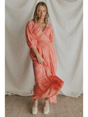 FREE PEOPLE Golden Hour Maxi in Electropop Combo Size Medium thumbnail 14