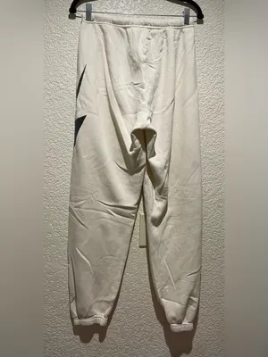 Aviator Nation Lightning Bolt Jogger Sweatpants vintage white Size L thumbnail 6