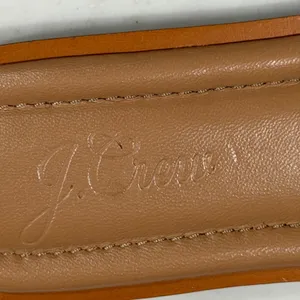 J Crew Slide Sandals Womens 7 Tan Ivory Canvas and Leather Classic Minimalist thumbnail 9
