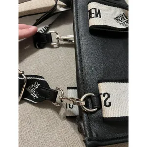 Steve Madden Crossbody Bag Womens Small Black Logo Strap Pouch Set Shoulder thumbnail 5