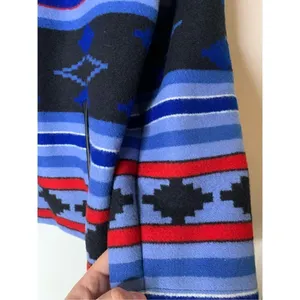 Vintage Pendleton Aztec Native American Wool Western blue Women's large RARE thumbnail 6