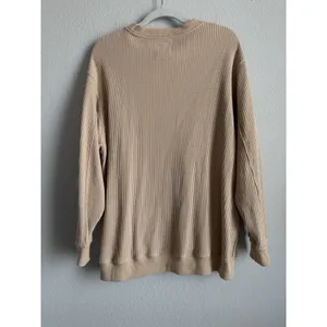Aerie Womens Medium Waffle Knit Long Sleeve Pullover Crewneck Chicago Loungewear thumbnail 4