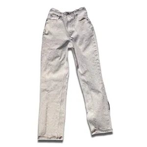Abercrombie 90s Straight Ultra High Rise Curve‎ Love Jeans Light Beige 24 Waist thumbnail 2