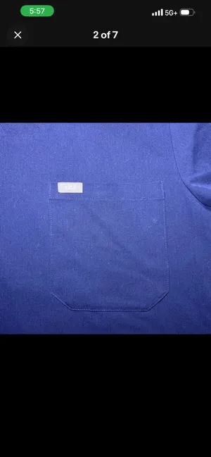 FIGS Scrub Top Navy Blue  thumbnail 2