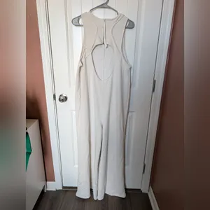 NWOTS FREE PEOPLE Movement Knit Cotton Blend Cream/White Medium thumbnail 2