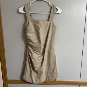 Abercrombie & Fitch Beige Mini Dress with Square Neckline Size XS thumbnail 11