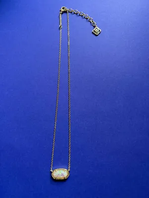Kendra Scott Gold Necklace Pendant Elisa thumbnail 7