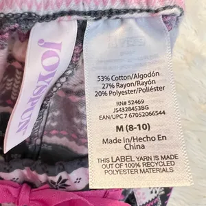 Joyspun Flannel Pajama Bottoms Multiprint Women’s Size Medium gray Pink NEW thumbnail 6
