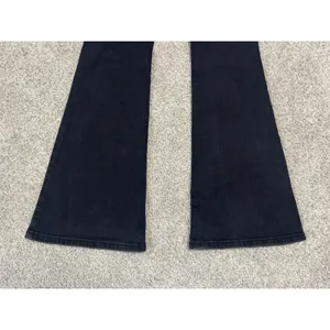 We The Free People Jayde Flare Jeans Onyx Black High Rise Stretch Denim Sz 31 thumbnail 7