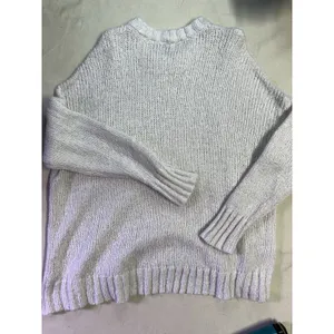 Aerie Cream Chunky Knit Sweater OS Sm Wool Blend Cozy Cottagecore D44 thumbnail 8