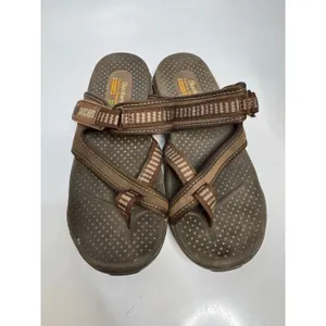 Skechers Outdoor Lifestyle Sandals Womens 7 Brown Excellent Strappy Slide Hiking thumbnail 2