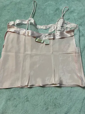 Vintage Victoria's Secret Does 20s Pink Floral Poly Satin Crop Cami Top thumbnail 9