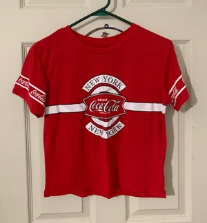 Cropped Tee Shirt Red Size M thumbnail 1