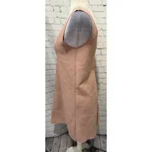 Zara Faux Suede Addison Shift Dress Pink Size Medium thumbnail 4