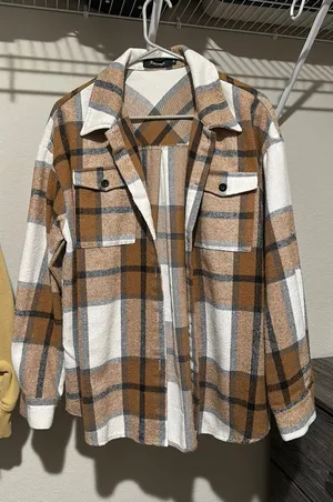 Fleece Flannel Brown Size M thumbnail 1