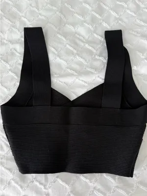 Aritzia Babaton Sculpt Knit Criss-Cross Tank thumbnail 2