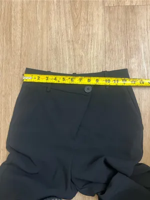 Mango Black Wide-Leg Tailored Trousers thumbnail 6