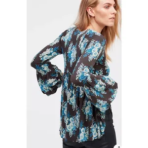 Free People Speak‎ Easy Top size small boho peasant hippie thumbnail 2