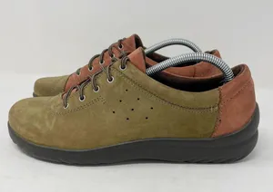 Klogs Leather Nubuck Lace Up Myra Sneakers Womens Size 7 Red Green thumbnail 2