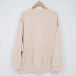 Nike Sweatshirt Womens L Oversized Center Swoosh Tan Embroidered Logo Good thumbnail 6