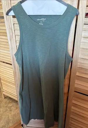 FINAL MARKDOWN Thread Sleeveless Tank Dress -  Green Large thumbnail 1