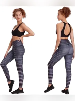 Niyama Sol Stripe Stone Leggings Size M thumbnail 2