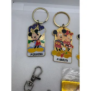Disney Keychain Coin Lot Stitch Mickey‎ Minnie 60th 25th Anniversary Abuelita thumbnail 6