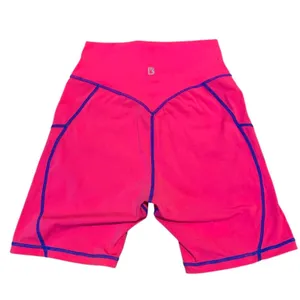 Buffbunny Legacy Shorts Womens Pink Miami Vice High Waist Biker Athletic Core thumbnail 3