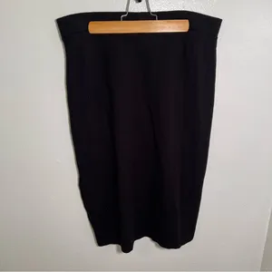 Ashley Blue Women's Midi Pencil Skirt Black‎ Button Side Pull On Bodycon Stretch thumbnail 5