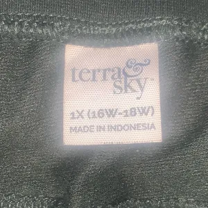 Terra & Sky Dark Green Athletic Sweat Pants Pockets Drawstring Strech 1X thumbnail 8
