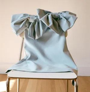 ZARA dress mini bow baby blue fitted bodycon party wedding thumbnail 14