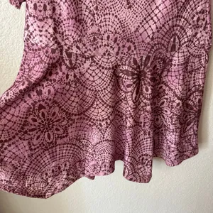 Free People NWT Purple Boho Paisley Medallion Print Mini Dress thumbnail 3
