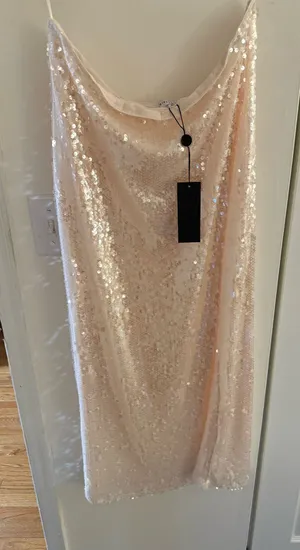Gianni Bini Champagne Sequin Skirt thumbnail 1