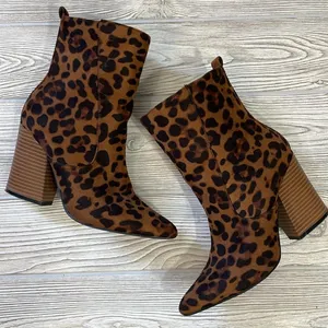 Beast Fashion Leopard Print Suede
High Top Boot thumbnail 1
