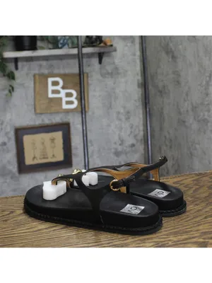 NWT DV Dolce Vita Pacey Round Toe Ring Footbed Flat Sandals PACEY Black 9M thumbnail 7