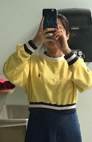 Ralph Lauren Yellow Vintage Crop Sweater thumbnail 2