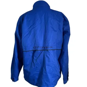 Cutter Buck Weather Tech Windbreaker Golf Jacket Women Blue Vented Piping Coat M thumbnail 5