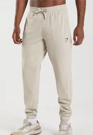 Gymshark neutral tan joggers thumbnail 1