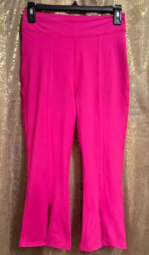 Free People Movement Neon Hot Pink Slit Flare Ankle Legging Small NWOT thumbnail 1