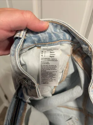 American Eagle Super High-Rise Mom Jean Strigid Size 2 NWT thumbnail 6