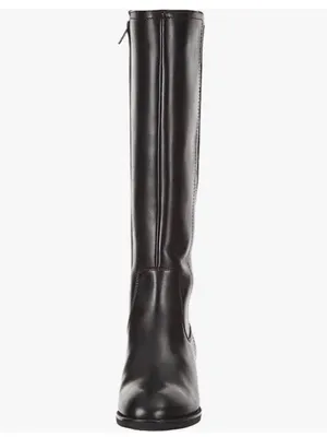 Geox Black Over-the-Knee Leather Riding Boots Size 7 thumbnail 4