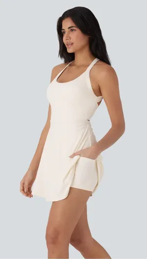 Halara SoftlyZero™Airy Backless Twisted Cool Touch Dance Active Dress-Easy peezy thumbnail 1